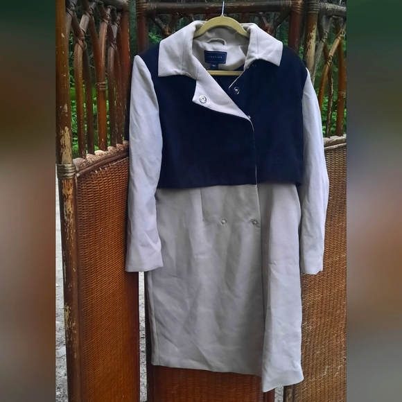 Metaphor Jackets & Blazers - Metaphor Tan & Black Trench Jacket